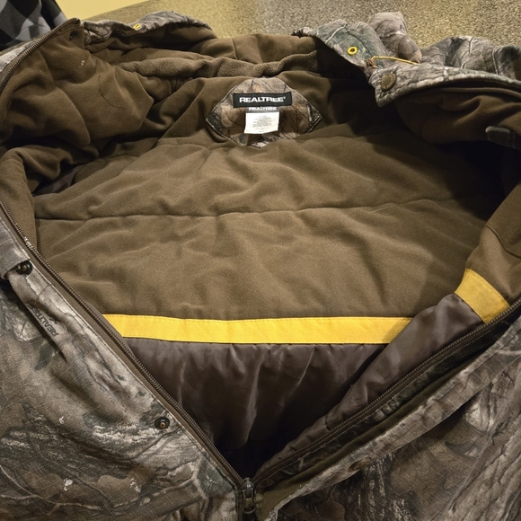 Realtree Hunting Field Jacket Water-Resistant Camo Fabric Men size 2XL w/ flaw - Picture 9 of 16